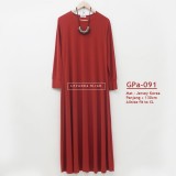 GPa-091 Gamis Polos Semi Klok